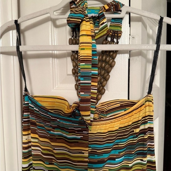 Fresh Of LA Boho Striped Maxi Dress - Picture 5 of 7